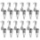 24Pcs Sturdy Silver Cable Hooks for Picture Hanging Wire Rope Display 7