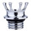 3Pcs Silver Aluminum Motorcycle Fuel Cap Durable 1