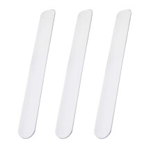 27Pcs Elastic Silicone Slap Bracelets for Kids White Wristbands