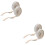 2Pairs Detachable Buckle Strap for High Heels White PU Adjustable 8