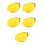 5Pcs Lemon Shaped Ceramic Plates Multifunctional Kitchen Storage Bowls 7