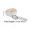 2Pairs Detachable Buckle Strap for High Heels White PU Adjustable 10