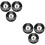 6 Pcs Resin Billiard Ball Set For Table Game Replacement 8