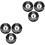 6 Pcs Resin Billiard Ball Set For Table Game Replacement 5