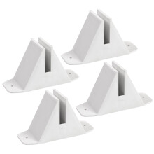 8 Pcs White The Fence Display Items Plastic