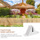 8 Pcs White The Fence Display Items Plastic 10