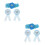 2Sets Reusable Blue Chiffon Maternity Sash and Daddy Mommy Corsage Set 8