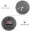 2Pcs Creative World Time Hanging Clock Black Decorative Wall Art Home 2