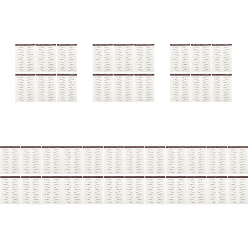 42Pcs Brown Imitation Eyebrow Stickers Natural Brows for Makeup 1