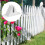 8 Pcs White The Fence Display Items Plastic 11