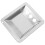 2Pcs Stylish Metal Ashtray Silver Durable Butt Container 3