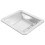 2Pcs Stylish Metal Ashtray Silver Durable Butt Container 2