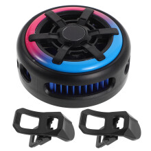 3Pcs Portable Phone Radiator With RGB Magnetic Cooling Fan For Gaming