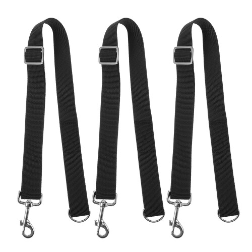 15Pcs Black Nylon Horse Bucket Straps Adjustable Stable Hanging Straps 1