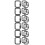 18Pcs Black Metal Square Snap Hook Carabiner Clips Locking Key Holders 5