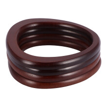 2pcs Wooden Handbag Handles Replacement Strap For Women Tote Bag Diy Accessory Easy Install