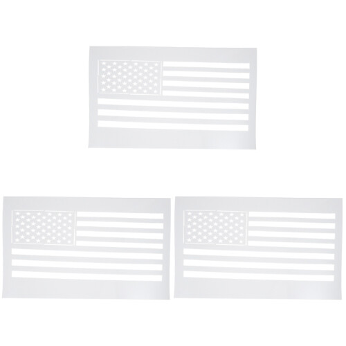 3 Pcs American Flag Stencil Painting Flat Surface 1