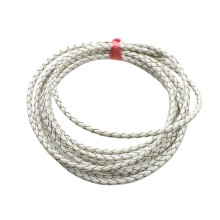 2pcs Pu Cord Diy Cord White Cowhide Rope Bracelet