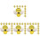 120 Pcs Thumbtack Boxed Cork Board Nails Abs Office 2