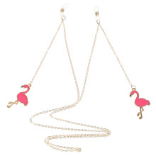 2Pcs Delicate Flamingo Sunglasses Chain Anti-Skid Stylish Eye-Wear