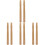 8 Pcs 37Cm Wooden Grip Handle For 4
