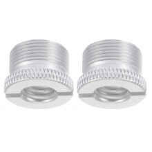 2Pcs Mic Stand 3/8 Female To 5/8 Male Adapter Extender Tube