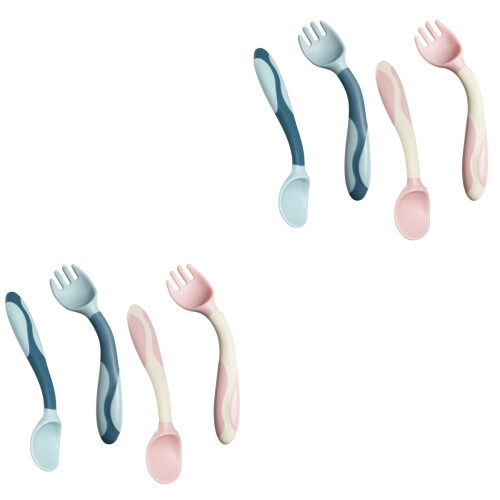 2 Pieces Feeding Spoons For Babies Weaning Cutlery Training Tableware 2