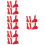 8Sets Red Plastic Kitchen Tool for Paint, Stains, and Dirt 9