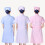 Pink Beautician Coat Cotton Uniform with Pockets for Work 5