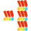 Orange Silicone Finger Covers Gardening Craft Projects 60pack 6