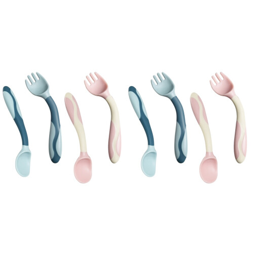 2 Pieces Feeding Spoons For Babies Weaning Cutlery Training Tableware 1