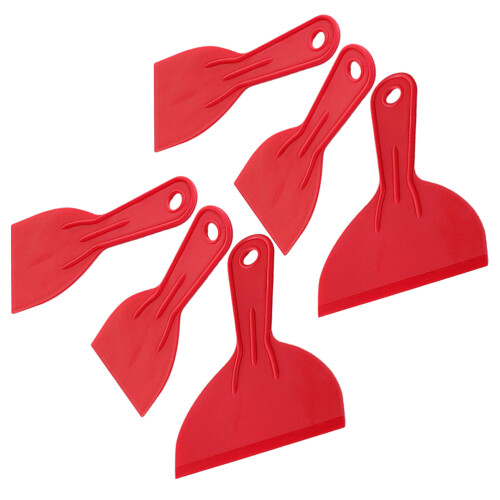 8Sets Red Plastic Kitchen Tool for Paint, Stains, and Dirt 1