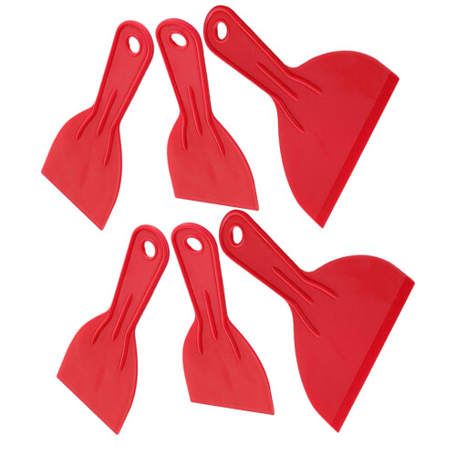 8Sets Red Plastic Kitchen Tool for Paint, Stains, and Dirt 2