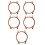 5pcs Diamond Case Crystal Drill Watch Component 5
