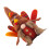 2 Pcs Thanksgiving Gnomes Glowing Turkey Doll Desktop Decor 2