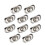 24Pcs Durable Metal Purse Locks Silver Turn Lock for Bag Making 1
