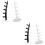4Pcs Stylish Plastic Sunglasses Display Rack Assorted Color Organizer 8