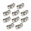 24Pcs Durable Metal Purse Locks Silver Turn Lock for Bag Making 8