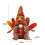 2 Pcs Thanksgiving Gnomes Glowing Turkey Doll Desktop Decor 10