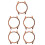 5pcs Diamond Case Crystal Drill Watch Component 2
