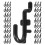 160 Pcs Plastic Pegboard Hooks Heavy Duty For Garage Tools Display 3