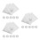 300Pcs Aluminum Foil Wrapping Sheets Silver for Candy Packaging 9