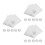 300Pcs Aluminum Foil Wrapping Sheets Silver for Candy Packaging 8