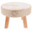 2 Pcs Shelf Rural Wooden Storage Stool 1