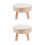 2 Pcs Shelf Rural Wooden Storage Stool 8