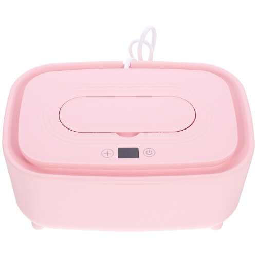 3Pièces Chauffe Lingettes Humides Rose Portable Bébé USB PP ABS