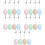 Set Of 5 Macarons Cleaning Wipe Game Console Screen 7