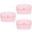 3Pièces Chauffe Lingettes Humides Rose Portable Bébé USB PP ABS 7