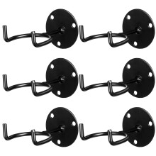 24 Pcs Hook Up Wrought Iron Storage Rack Football