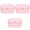 3Pièces Chauffe Lingettes Humides Rose Portable Bébé USB PP ABS 4